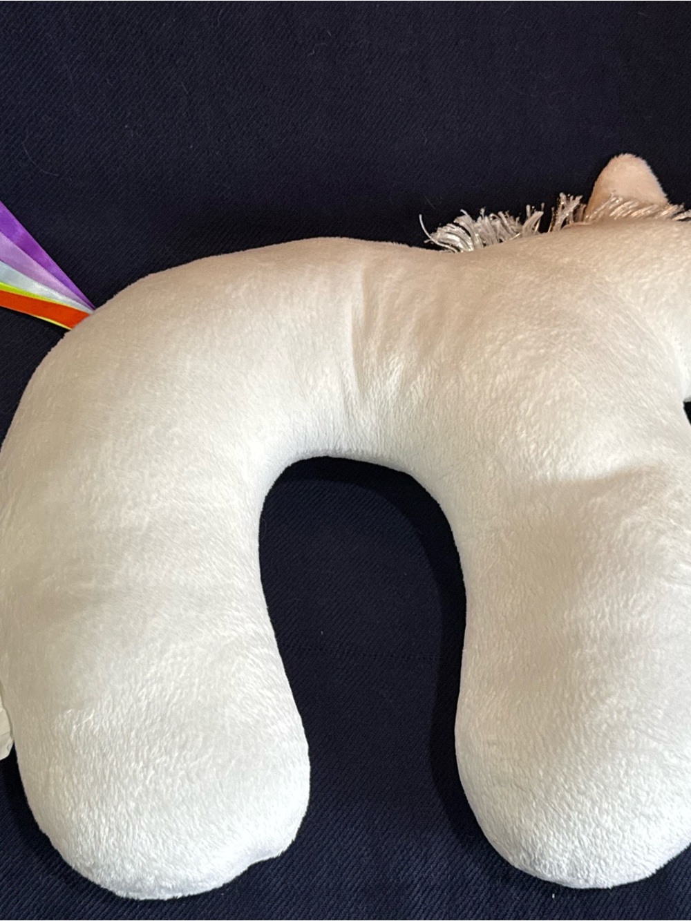 Capelli of New York Plush Cream Travel Neck Pillow